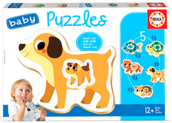 Puzzle 2-4 el. Zwierzęta domowe