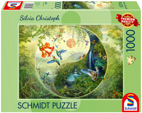PQ Puzzle 1000 el. SILVIA CHRISTOPH W lesie kolibrów (Yin & Yang)