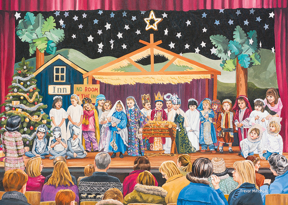 Puzzle 4 x 500 el. Magia świąt Bożego Narodzenia