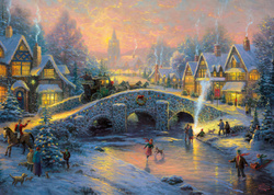 PQ Puzzle 1000 el. THOMAS KINKADE Duch Bożego Narodzenia