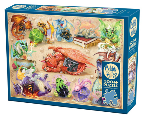 Puzzle 500 el. Małe smoki