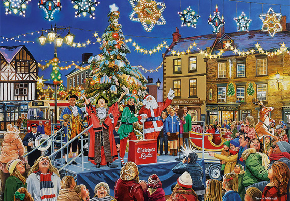 Puzzle 4 x 500 el. Niezapomniane święta Bożego Narodzenia