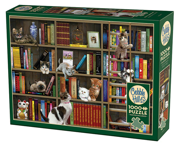 Puzzle 1000 el. Bibliokotkarze