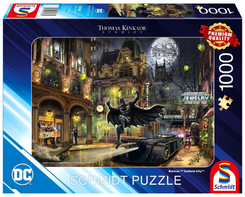 PQ Puzzle 1000 el. THOMAS KINKADE Batman: Gotham City (DC)