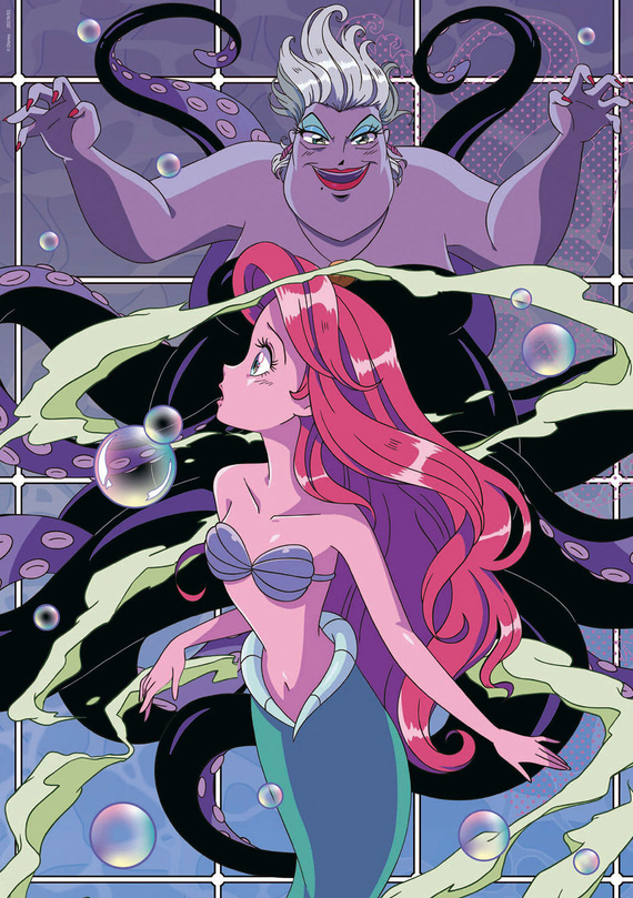 Puzzle 2 x 500 el. Królewna Śnieżka / Mała Syrenka