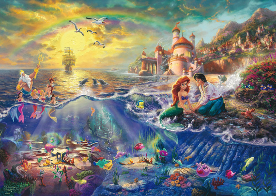 PQ Puzzle 1000 el. THOMAS KINKADE Mała Syrenka (Disney)
