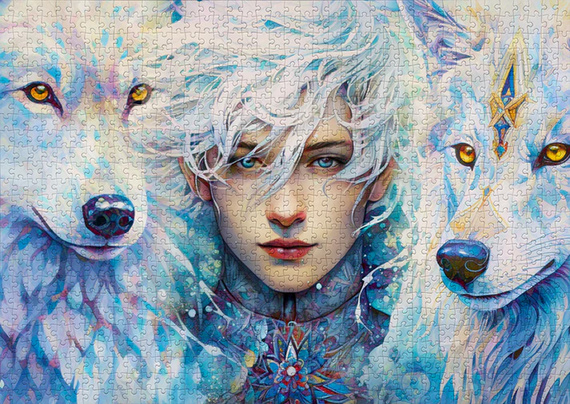 Puzzle 1000 el. Dziadek Mróz