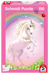 Puzzle 150 el. Różowy jednorożec