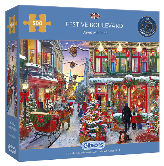 Puzzle 500 el. Świąteczna ulica