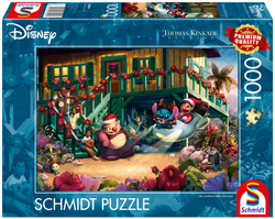 PQ Puzzle 1000 el. THOMAS KINKADE Lilo & Stich Święta w duchu Aloha (Disney)