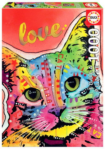 Puzzle 1000 el. Kot, Dean Russo (Tilt Cat Love)