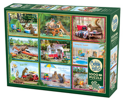 Puzzle 1000 el. Wiewiórki na wakacjach