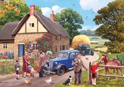 Puzzle 4 x 500 el. Rodzinna wycieczka