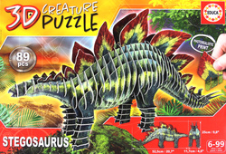 Puzzle 3D Dinozaury - Stegozaur 89 el.