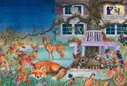 PQ Puzzle 100 el. Zwierzęta nocą