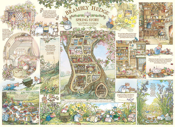 Puzzle 1000 el. Brambly Hedge: Wiosna