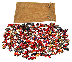 Puzzle drewniane / kolorowe 110 el. - Formuła 1