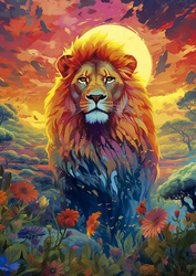 Puzzle 500 el. Majestatyczny lew