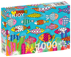 Puzzle 1000 el. Kolorowe ryby