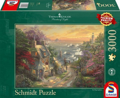 PQ Puzzle 3000 el. THOMAS KINKADE Wioska z latarnią morską w tle