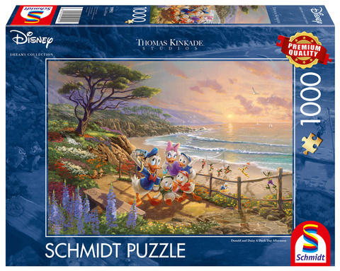 PQ Puzzle 1000 el. THOMAS KINKADE Kaczor Donald & Daisy (Disney)