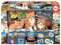 Puzzle 200 el. Kocięta ruszają w podróż