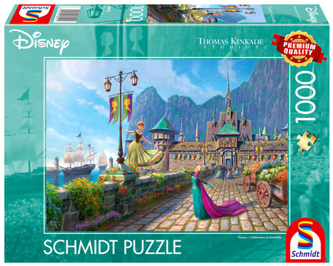 PQ Puzzle 1000 el. THOMAS KINKADE Kraina Lodu (Disney)