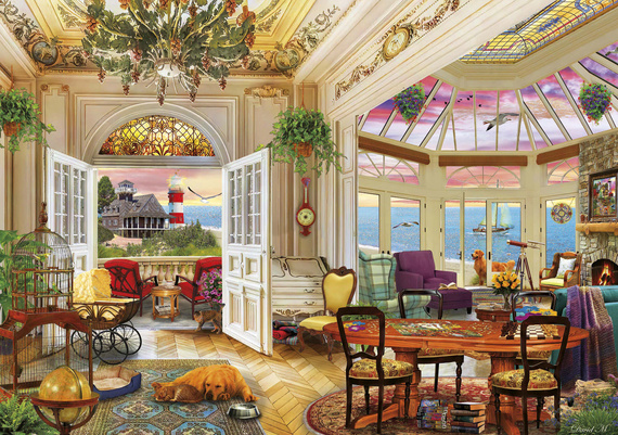 Puzzle 3000 el. Życie nad morzem