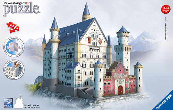 Puzzle 3D - Zamek Neuschwanstein