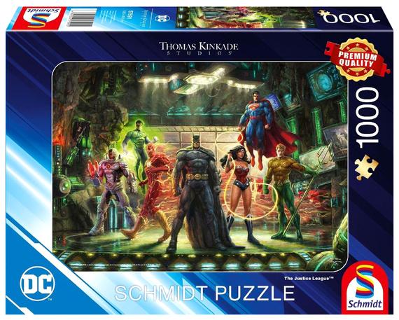 PQ Puzzle 1000 el. THOMAS KINKADE Liga Sprawiedliwości (DC)