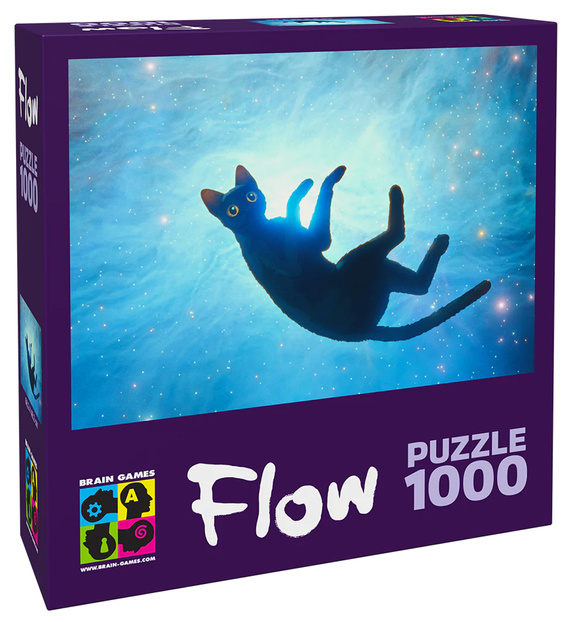 Puzzle 1000 el. Flow - Czarny kot