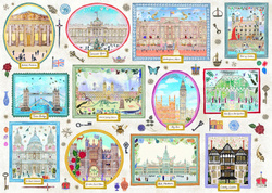 Puzzle 1000 el. Londyńska galeria sławnych miejsc