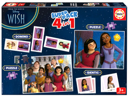 Puzzle 25-50 el. Życzenie (Super zestaw 4 w 1)