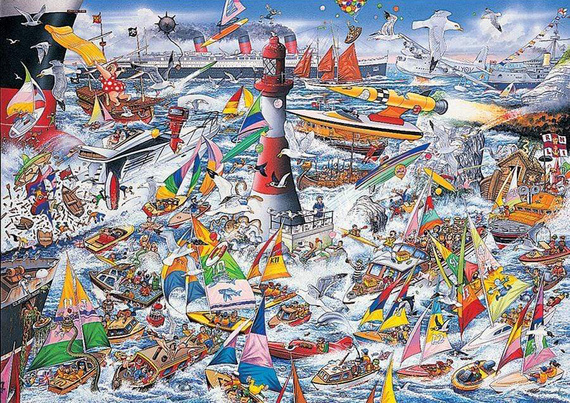 Puzzle 1000 el. Kocham łodzie