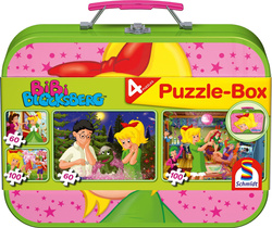 Puzzle 2 x 60 el. + 2 x 100 el. W WALIZCE - Bibi Blocksberg