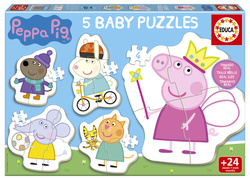 Puzzle 3-5 el. Świnka Peppa