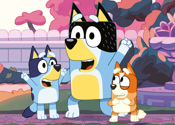 Puzzle 2 x 20 el. Blue (walizka)