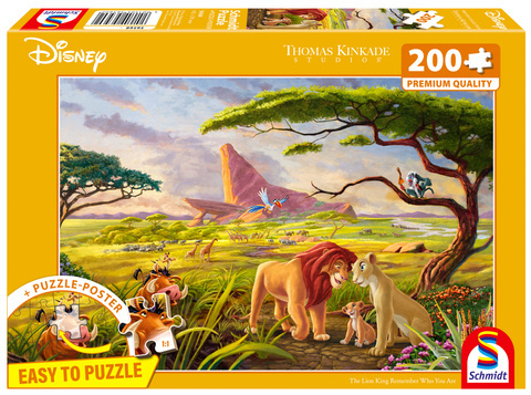 PQ Puzzle 200 el. THOMAS KINKADE Król Lew (Disney)