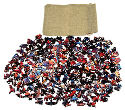 Puzzle drewniane / kolorowe 200 el. - Sowa 2