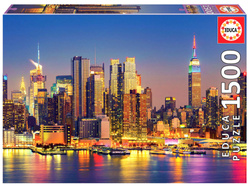 Puzzle 1500 el. Manhattan nocą / Nowy Jork