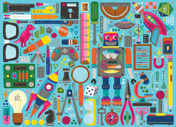 Puzzle 350 el. Skarby z dziecięcej szuflady