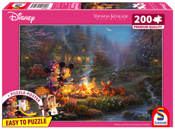 PQ Puzzle 200 el. THOMAS KINKADE Myszka Miki & Minnie (Disney)