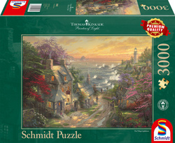PQ Puzzle 3000 el. THOMAS KINKADE Wioska z latarnią morską w tle