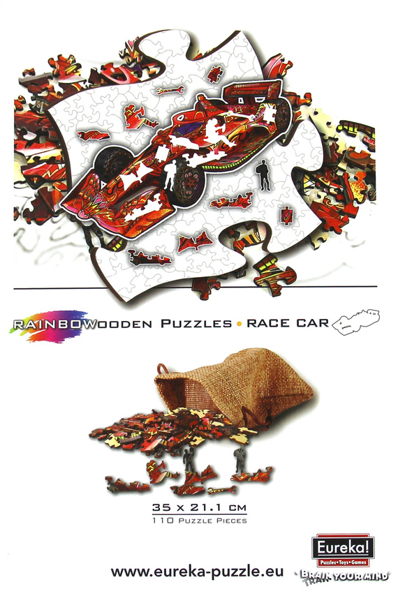 Puzzle drewniane / kolorowe 110 el. - Formuła 1