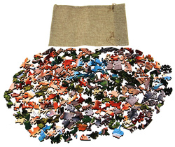 Puzzle drewniane / kolorowe 200 el. - Wielki Mur Chiński