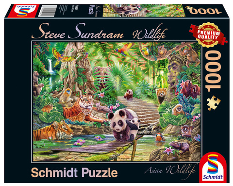 PQ Puzzle 1000 el. STEVE SUNDRAM Zwierzęta Azji