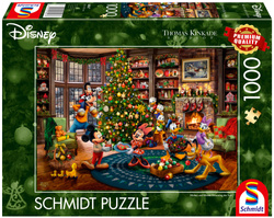 PQ Puzzle 1000 el. THOMAS KINKADE Myszka Miki & Minnie Choinka (Disney)