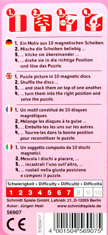 Puzzle - Magnetyczna wieża 3D - Kwiaty