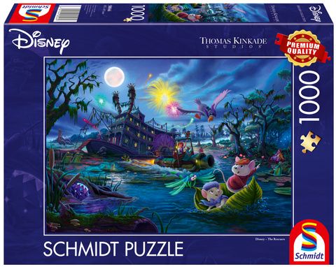 PQ Puzzle 1000 el. THOMAS KINKADE Bernard i Bianka (Disney)
