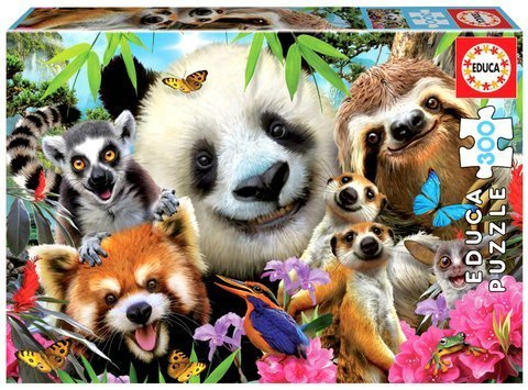 Puzzle 300 el. Czarnoocy przyjaciele